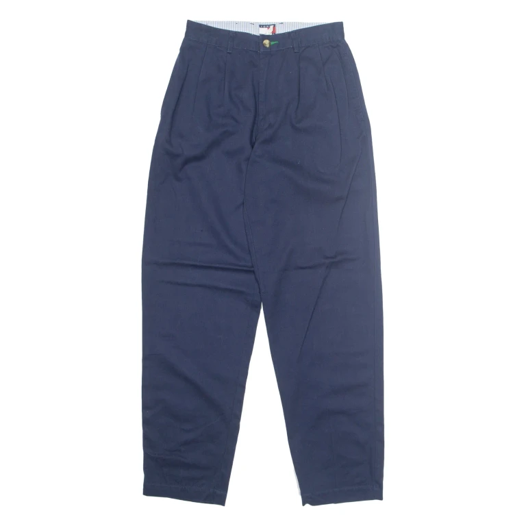 TOMMY HILFIGER Chino Workwear Womens Trousers Blue Regular Tapered W24 L28