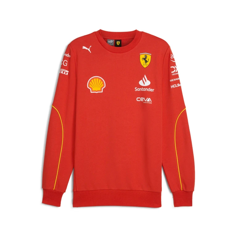 Men's Sf Scuderia Ferrari Team Crew Neck Sweatshirt