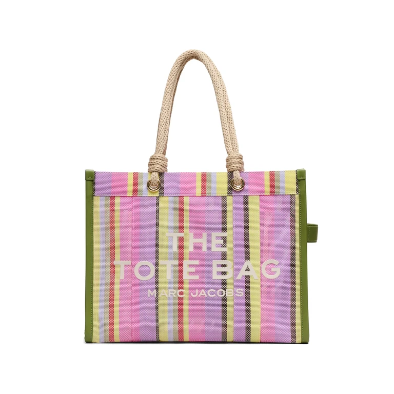Marc Jacobs The Tote Bag Striped Mesh Tote Bag