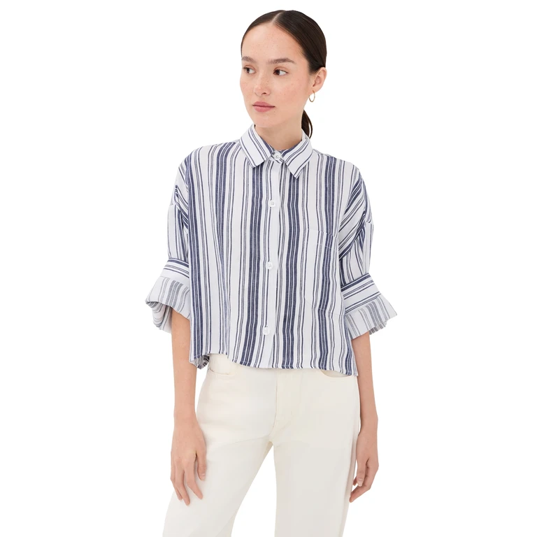 TWP Next Ex Top White / Blue XS/S
