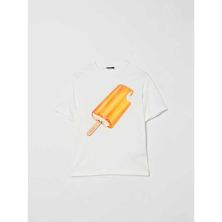 N° 21 T-Shirt Kids color White (N210CEN00800N100)