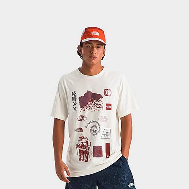 The North Face Men's Indigo Illusion T-Shirt in White Dune Size: Small