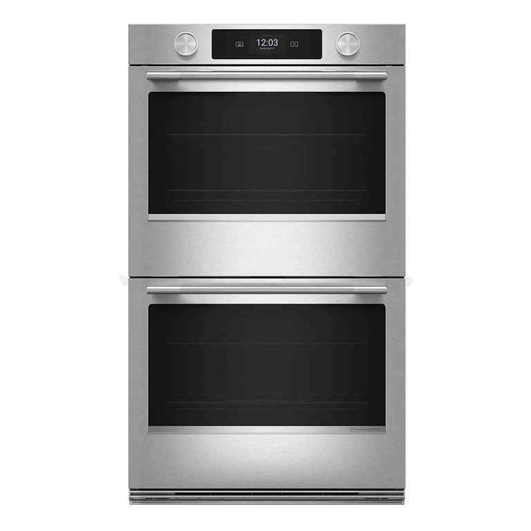 Smart Double Wall Oven w/ Assisted Cooking Modes in Steel