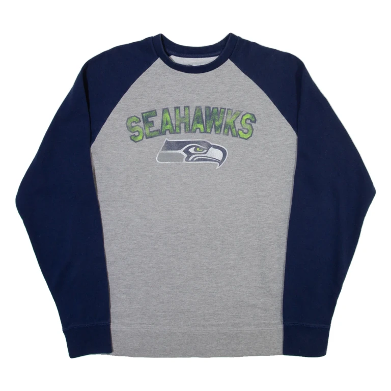 NFL Seahawks Mens Sweatshirt Grey USA M