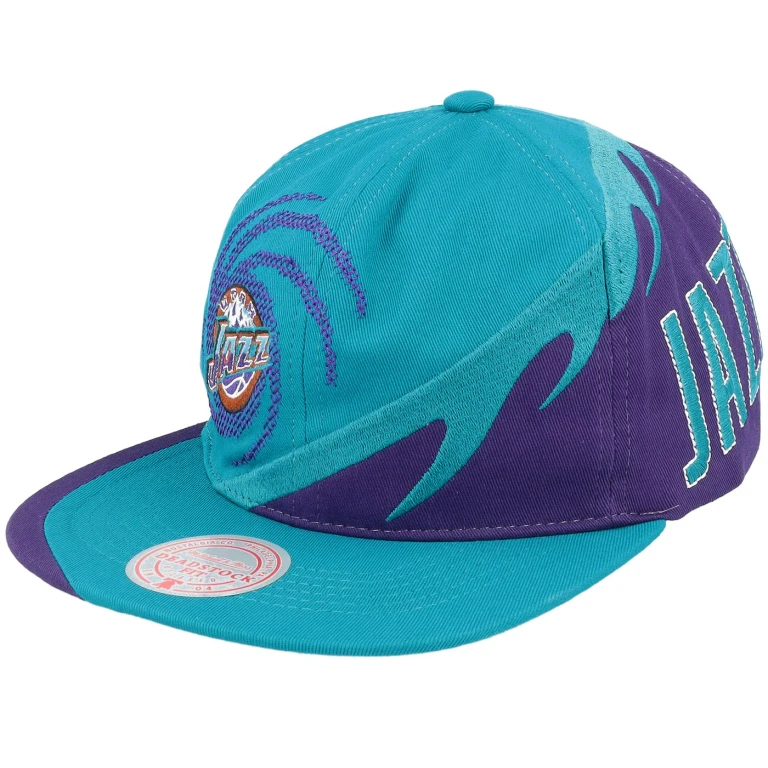 Men's NBA Spiral Deadstock Snapback Hwc Jazz Snapback Caps
