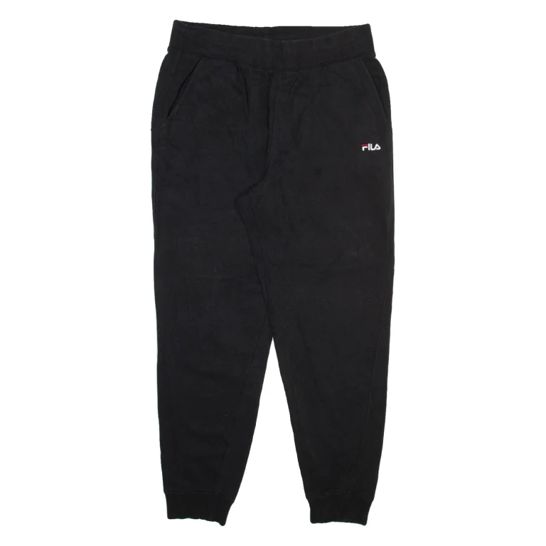 FILA Mens Joggers Black Tapered L W31 L28
