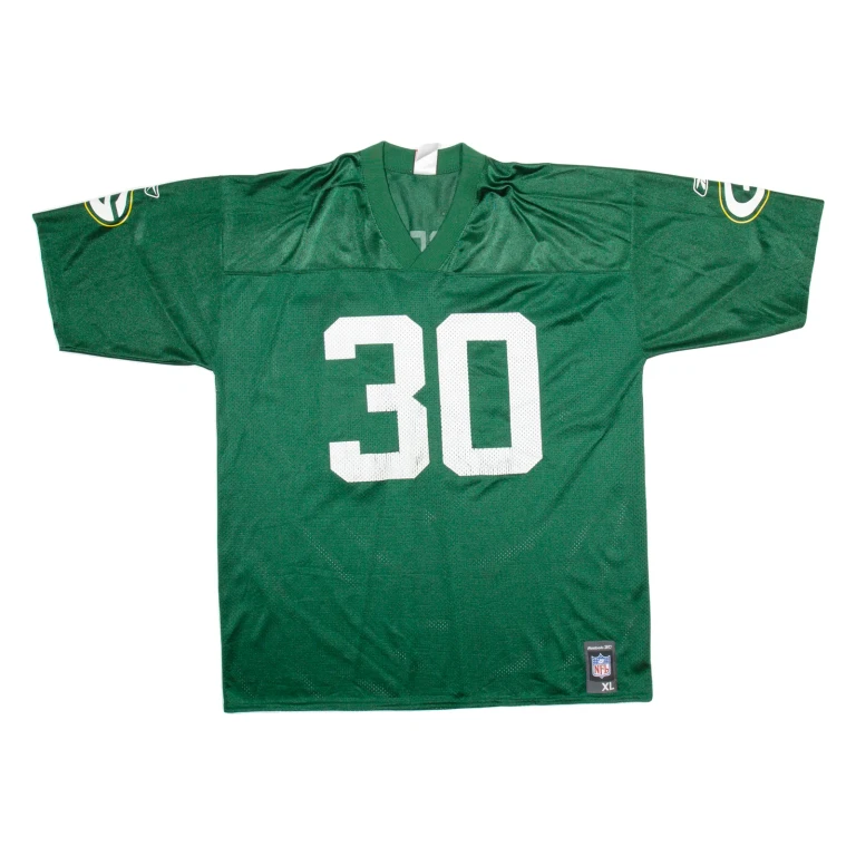 NFL Green Bay Packers Mens Football Shirt Jersey Green USA V-Neck Nylon XL