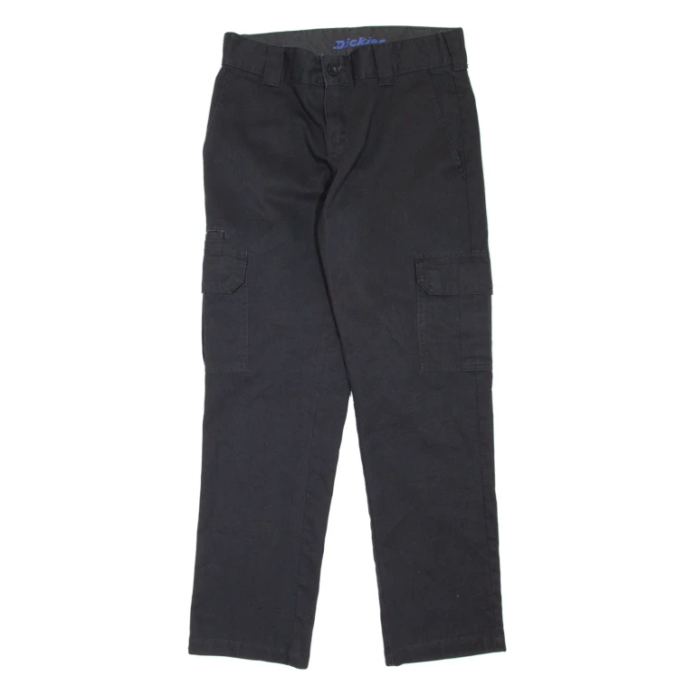 DICKIES Cargo Workwear Womens Trousers Black Slim Tapered W30 L30