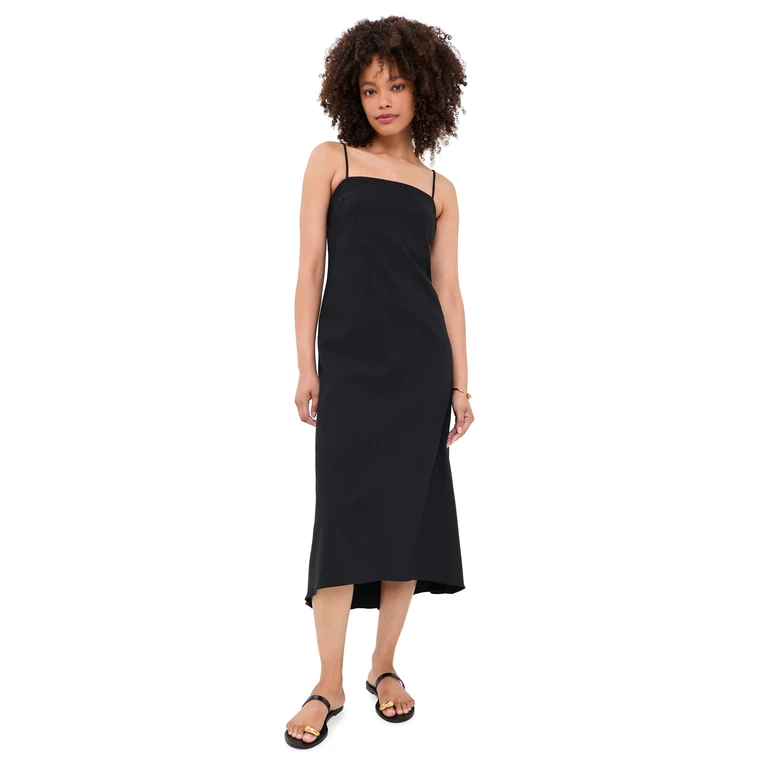 La Ligne Drape Back Dress Black XL