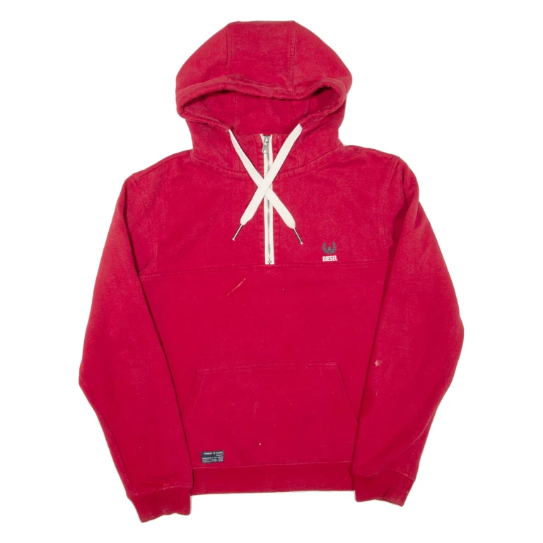 DIESEL Mens Red Hoodie M