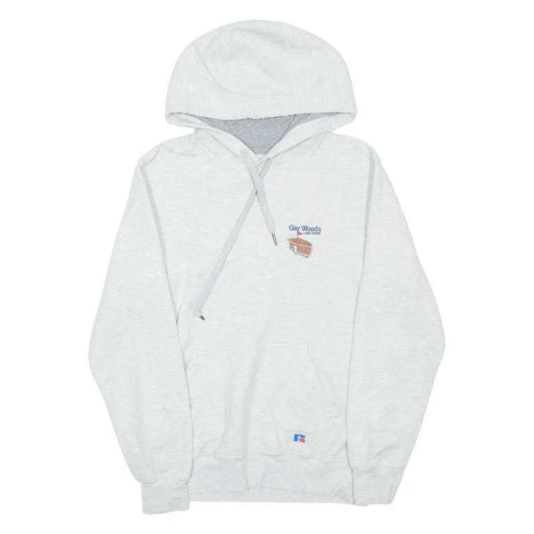 RUSSELL ATHLETIC Gar Wood Mens Grey Hoodie USA S