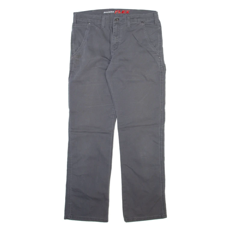 DICKIES Carpenter Womens Trousers Grey Regular Straight W32 L32