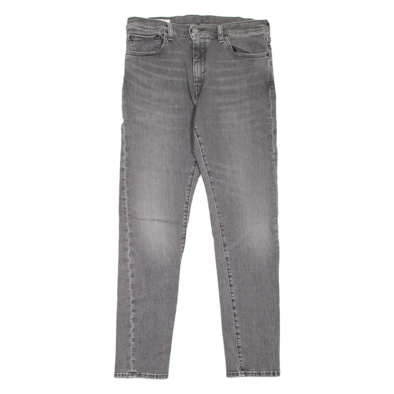 LEVI'S 512 BIG E Jeans Mens Grey Slim Tapered Stone Wash W30 L29