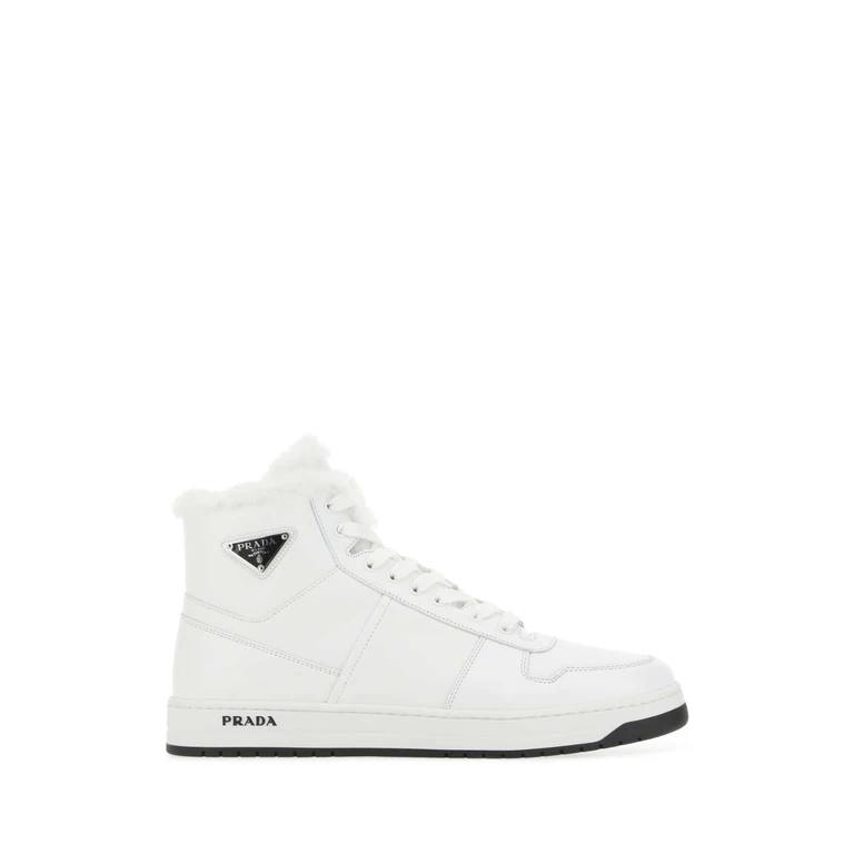Prada White Leather Sneakers F0009 - Men