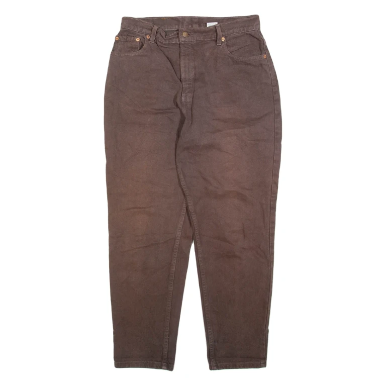 LEVI'S 551 Womens Jeans Brown Relaxed Tapered W30 L30