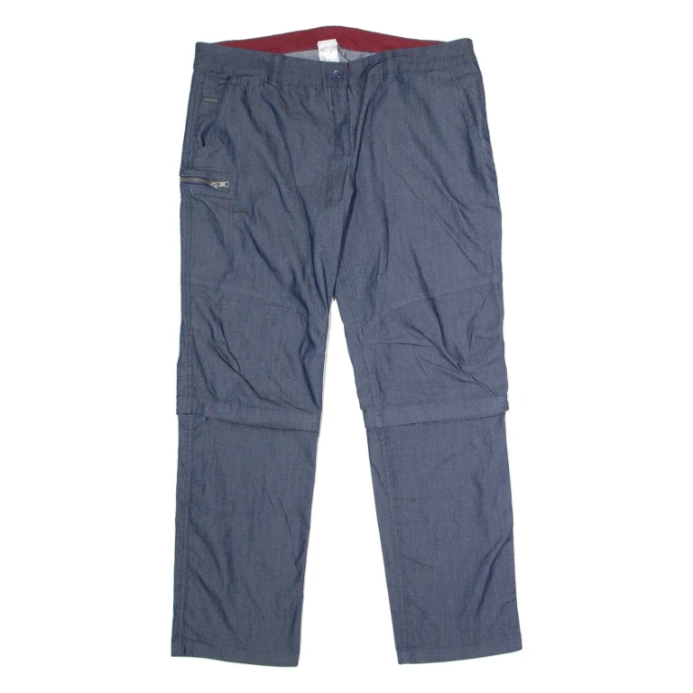 DECATHALON Outdoor Womens Trousers Blue Regular Straight W38 L30