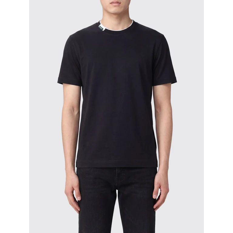Contrast Logo and Trim Cotton T-Shirt (G8TW5TFU7EQN0000)