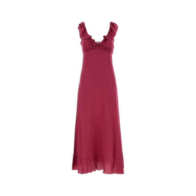 Chloé Tyrian Purple Crepe Dress Divinered Outer Shell: Silk Abiti - Women