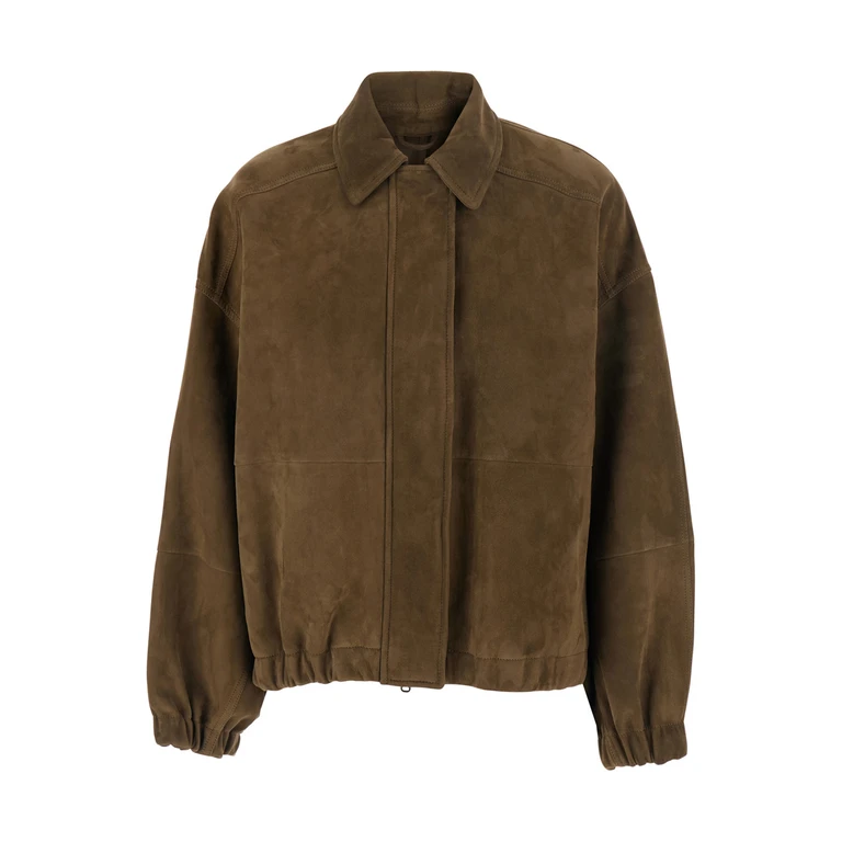 Brunello Cucinelli Blouson En Cuir - Marron (MPCAI7594PC9801)