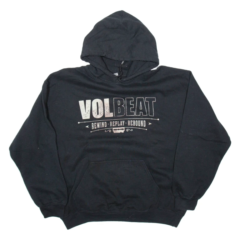GILDAN Womens Black Hoodie L