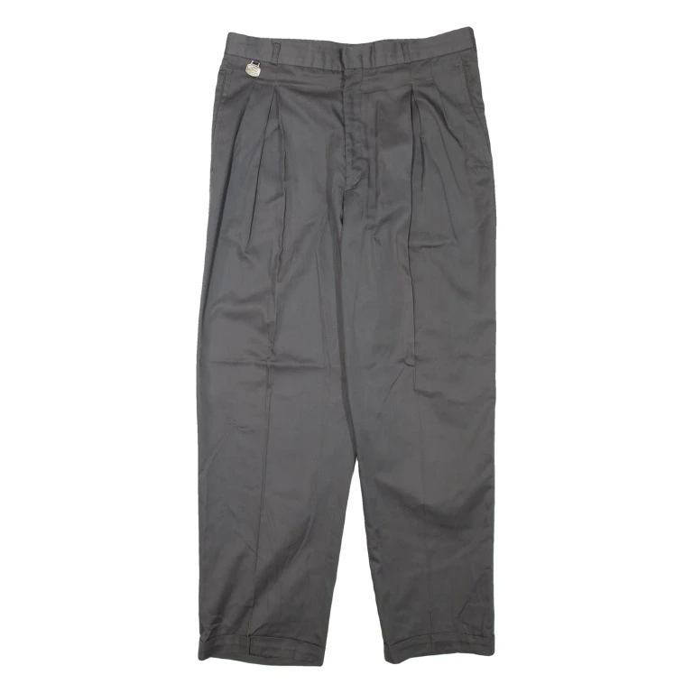 Mens Trousers Grey Regular Straight W34 L30