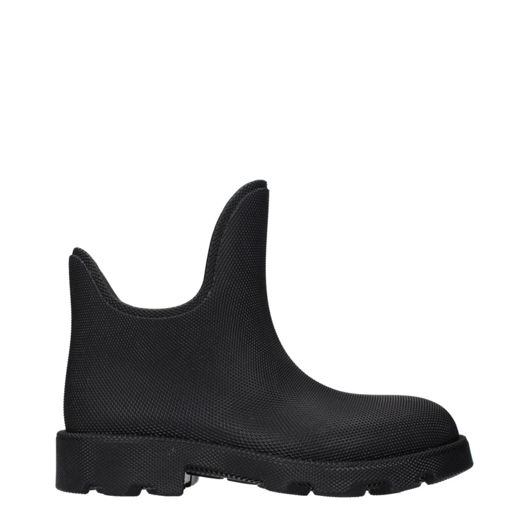 Burberry Black Cotton Ankle Boots - Women