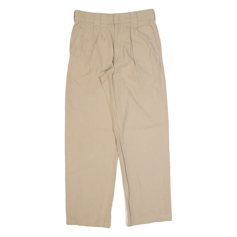DICKIES Workwear Mens Trousers Beige Regular Tapered W32 L32