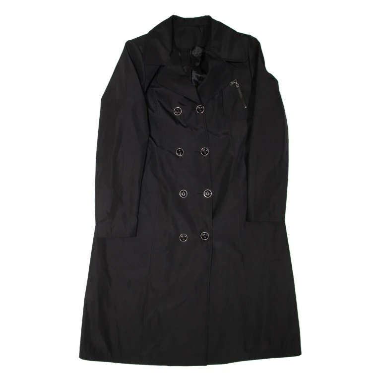Womens Trench Jacket Black L
