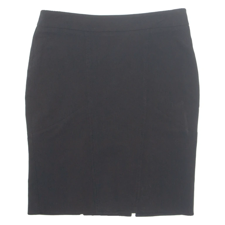 STEFANEL Womens Pencil Skirt Black Knee Length M