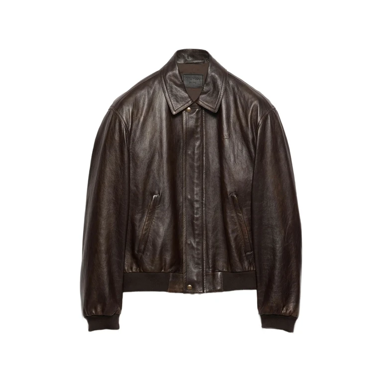 Nappa-leather Bomber Jacket