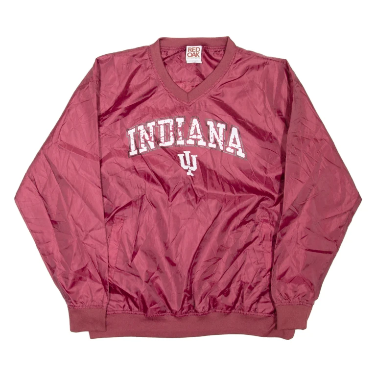 RED OAK University Of Indiana Hoosiers Training Mens Sweatshirt Maroon USA L