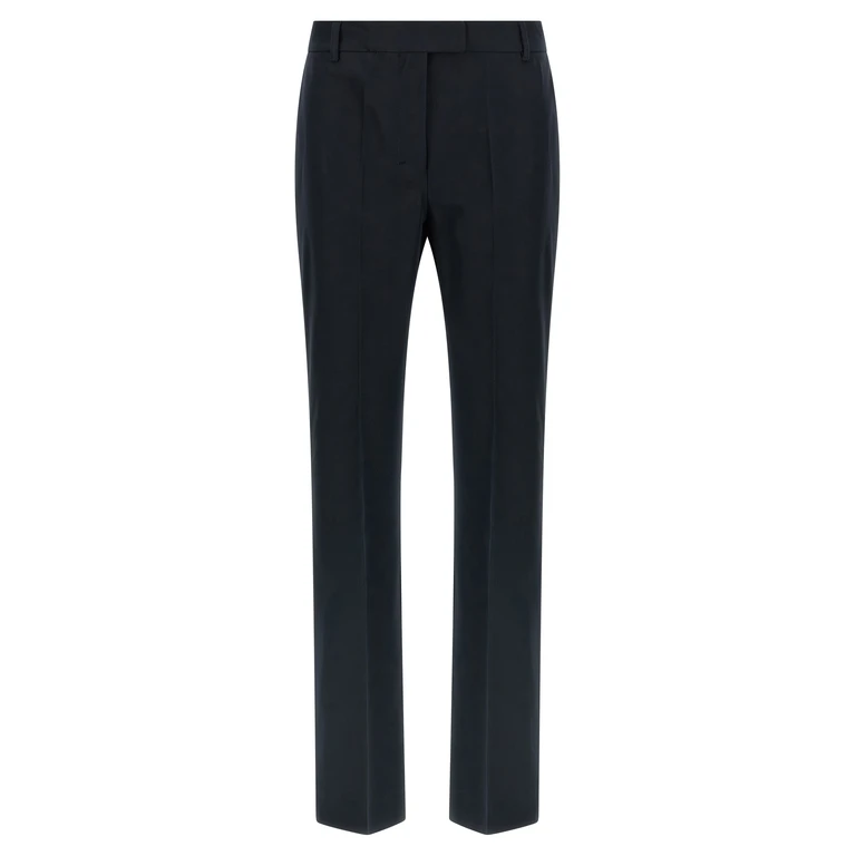 'S Max Mara Blue Cotton Flared Pants - Women