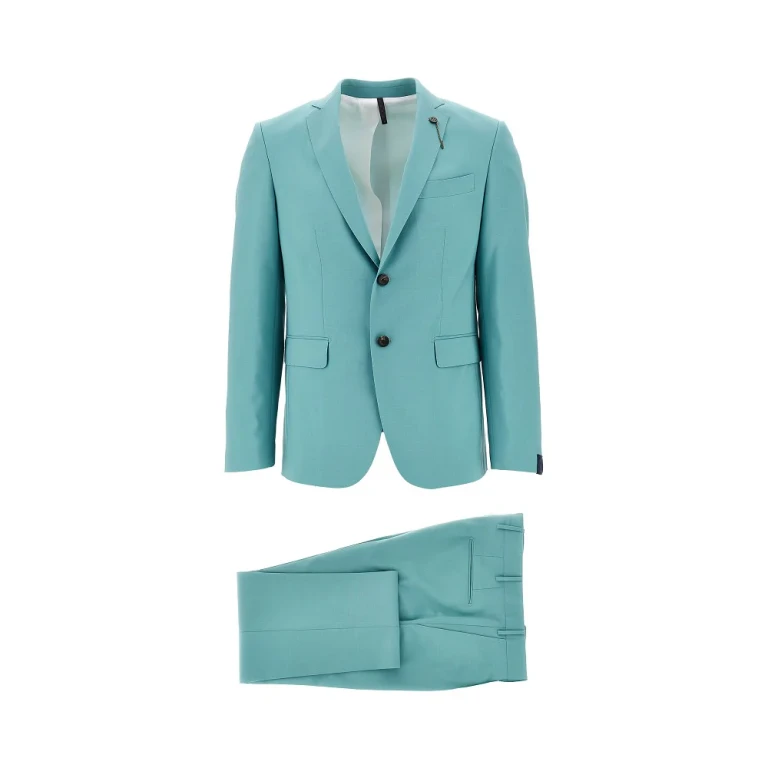 SANTANIELLO Wool-blend single-breasted suit Man 48