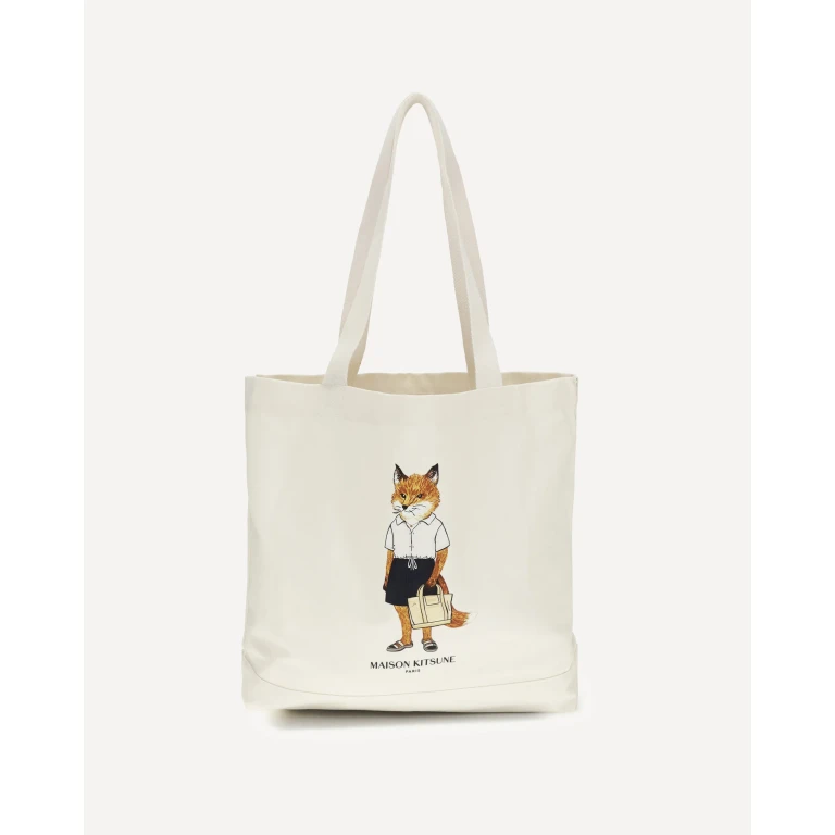 MAISON KITSUNÉ Dressed Fox Tote Bag Male UNI