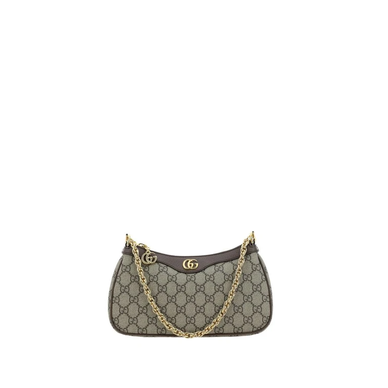 Gucci Brown Cotton Shoulder Bag - Women