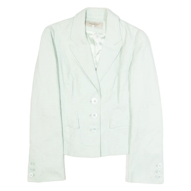 KAREN MILLEN Womens Blazer Jacket Blue S