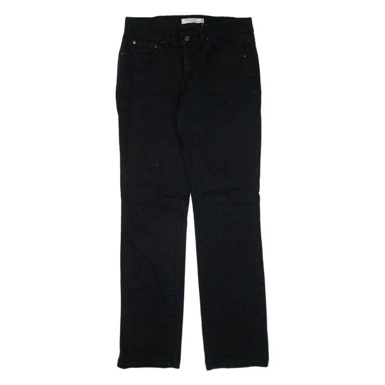 LEVI'S 505 Womens Jeans Black Regular Straight W30 L31