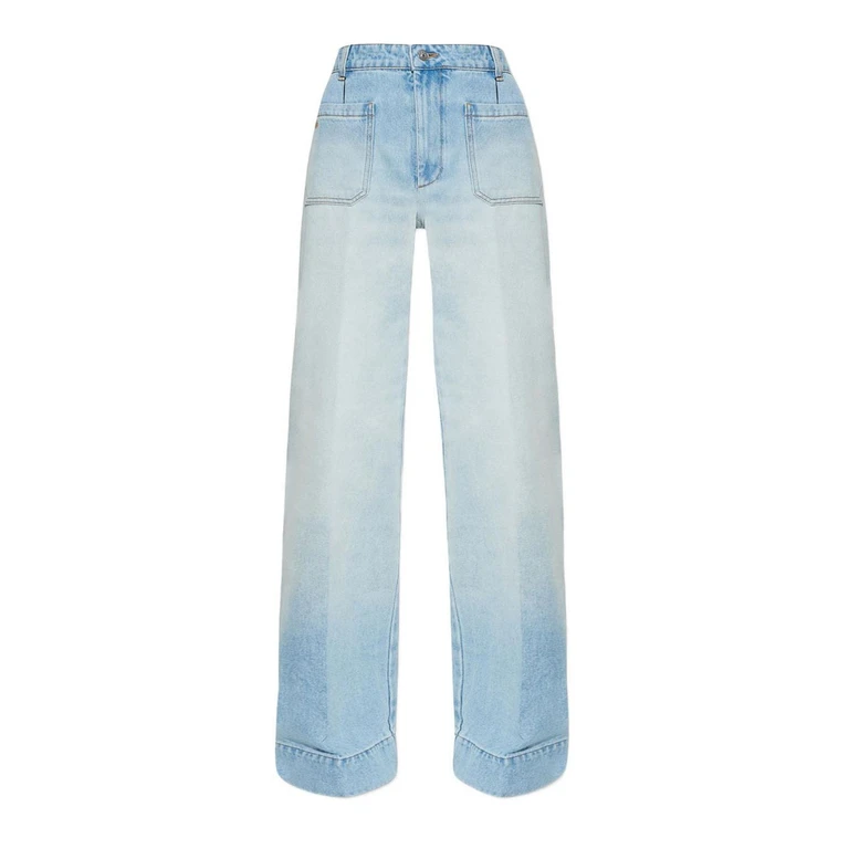 Victoria Beckham Jean Évasé - Bleu (1126DJE007252C8803)