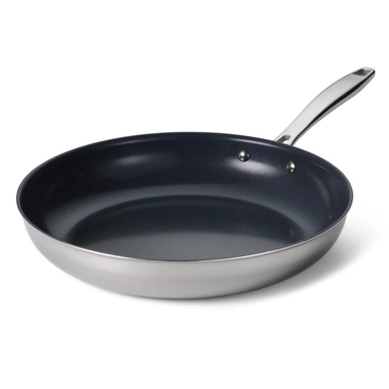 Seattle 12" Tri-Ply Clad Stainless Steel Large Frying Pan