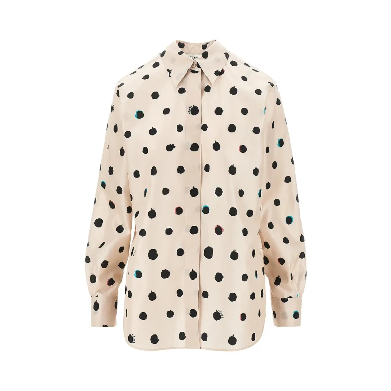 FENDI Falena Dots silk shirt Woman 40