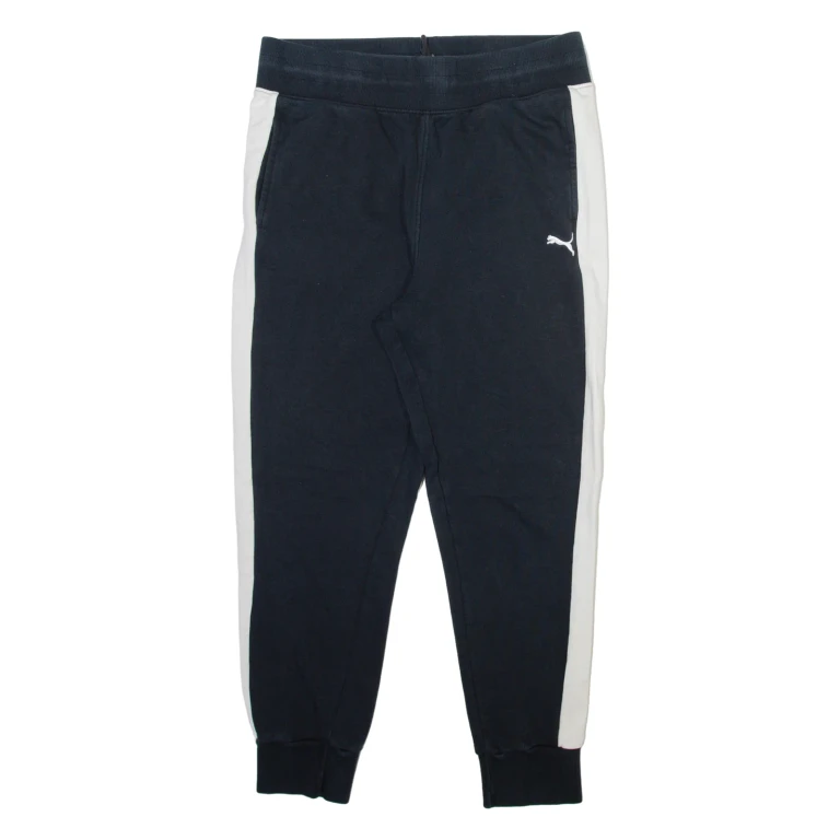 PUMA Womens Joggers Black Tapered XL W32 L27