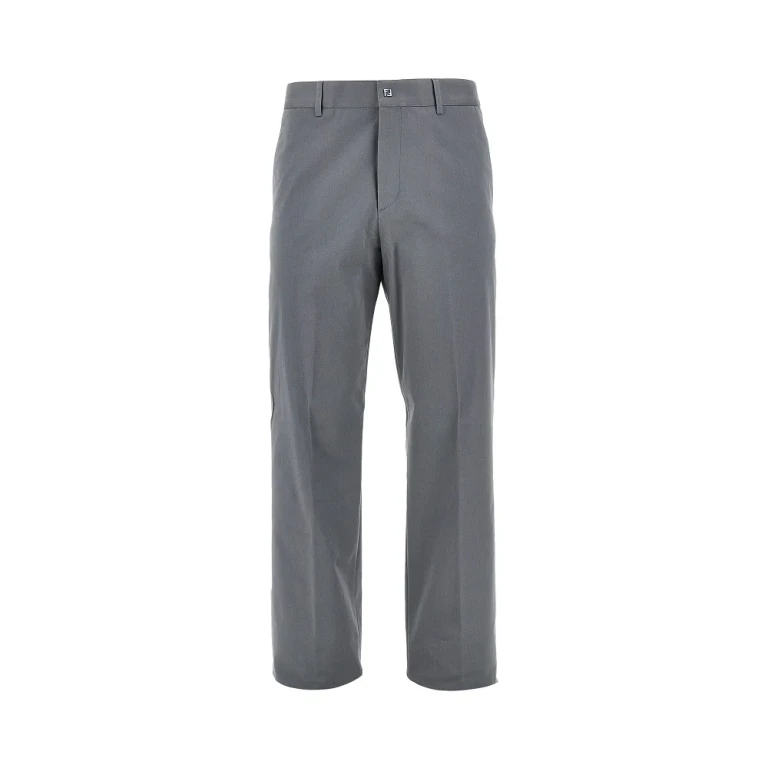FENDI Stretch gabardine chino pants Man 48