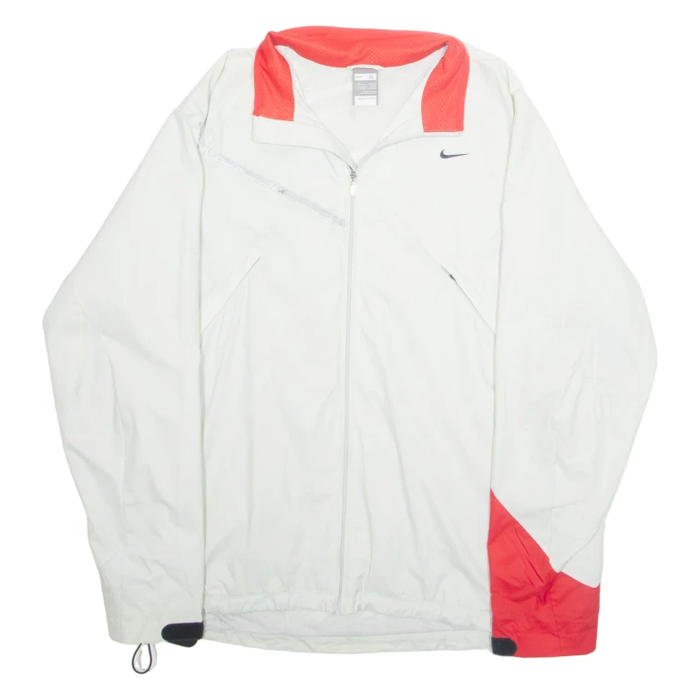 NIKE Mesh Lined Mens Track Jacket Grey XL