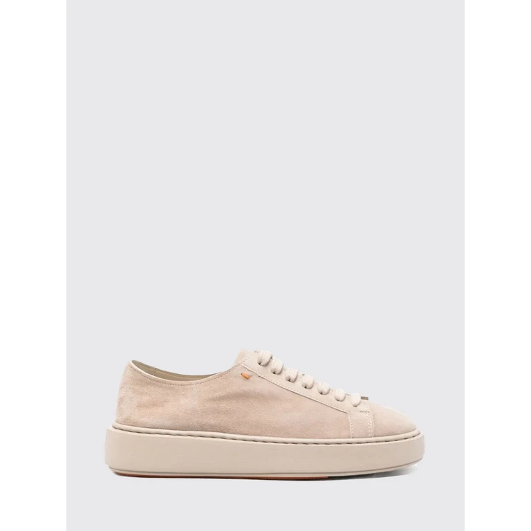 Baskets à lacets en daim Santoni