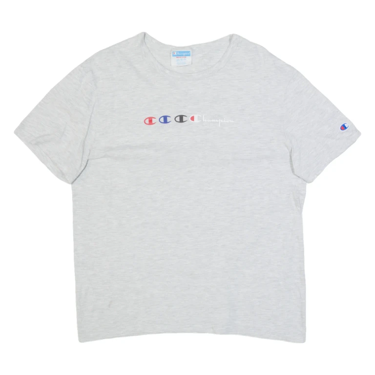 CHAMPION Womens T-Shirt Grey M