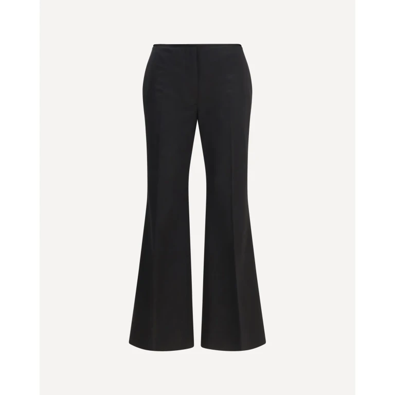 TOTEME Kick Flare Raw-Edge Pants Female 38