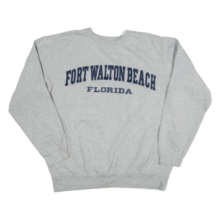 PACITIC Fort Walton Beach Mens Sweatshirt Grey USA XL