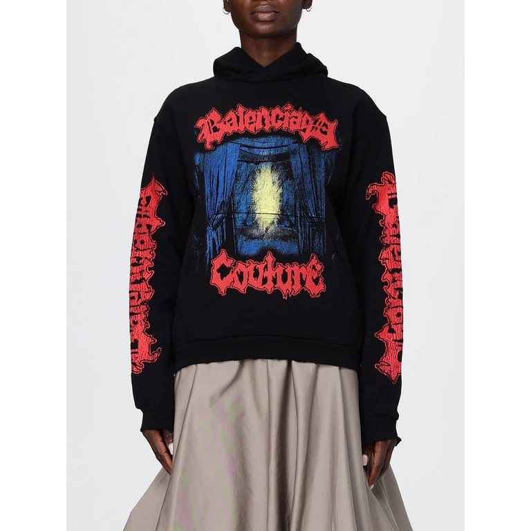 Sweatshirt Woman color Black (851238TUVD91000)