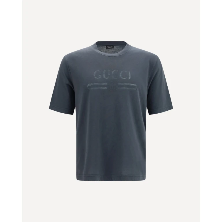GUCCI Cotton jersey T-shirt with devoré detail Male M