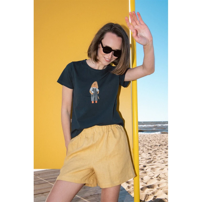 Organic cotton women's T-shirt - Dog Print
